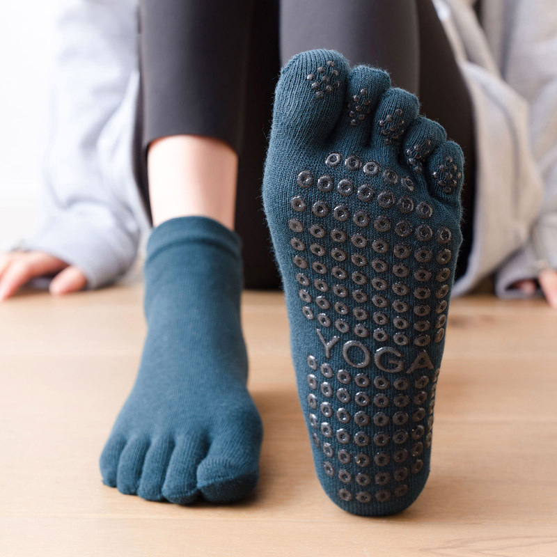 No Show Sock Women - Anti-Slip Vrouwen Pilates Sokken Vijf Teen
