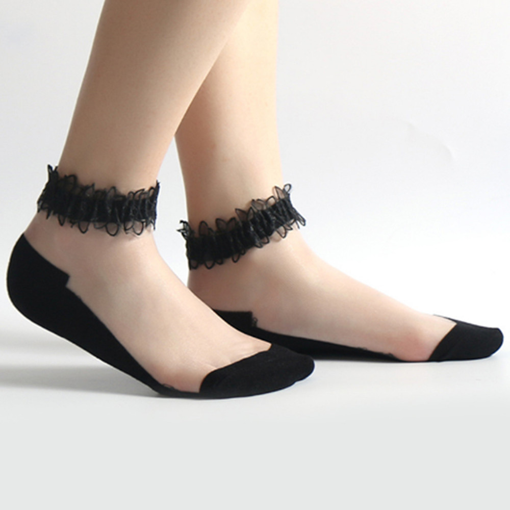 Invisibility Sock Loafer - Vrouw Kant korte sok dunne sokken
