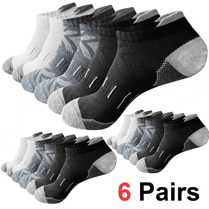 Athletic Sock Cushion - 6 paar laag uitgesneden, gedempte atletische
