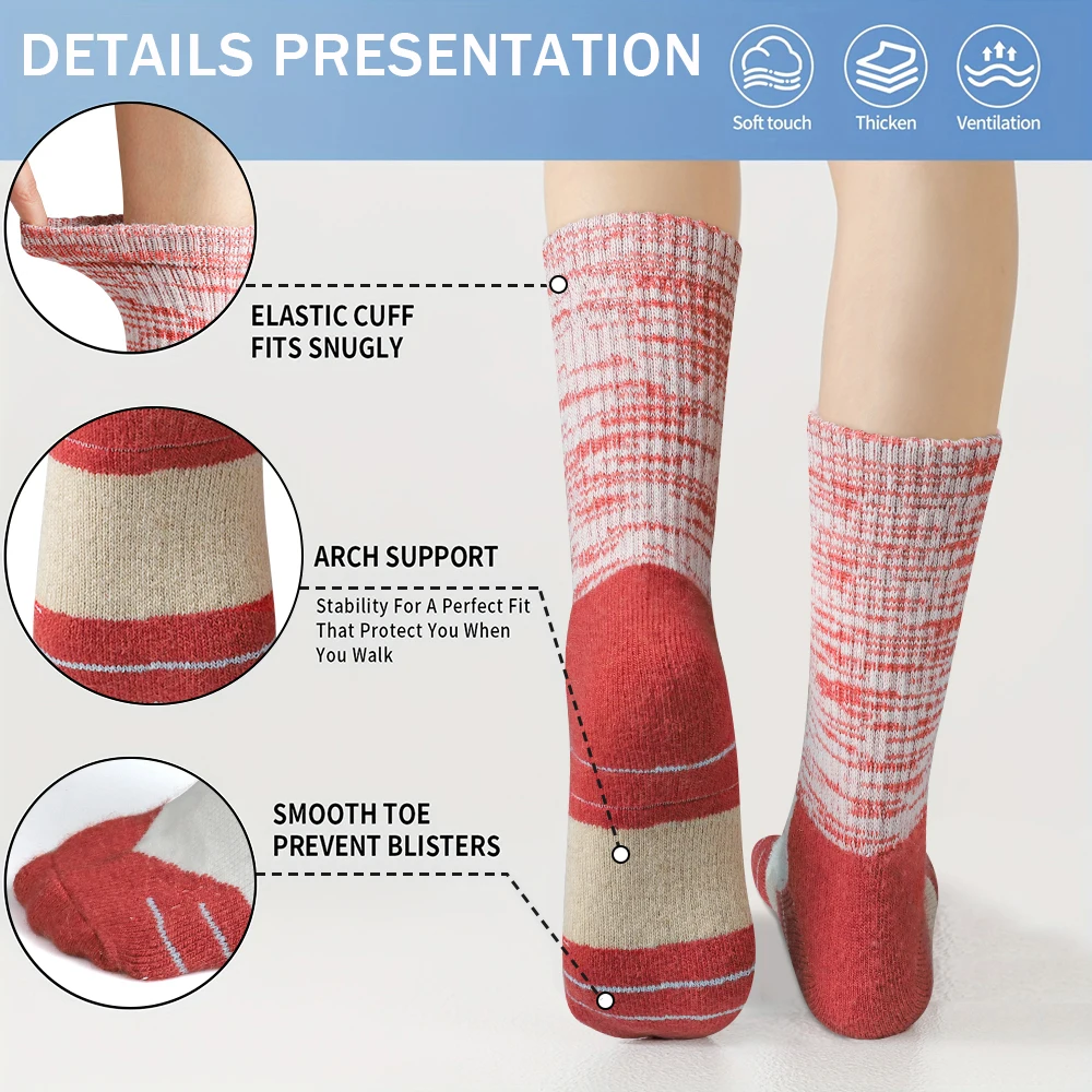 5 paar dames winterwollen sokk - Wool Hiking Sock recensie en prijs