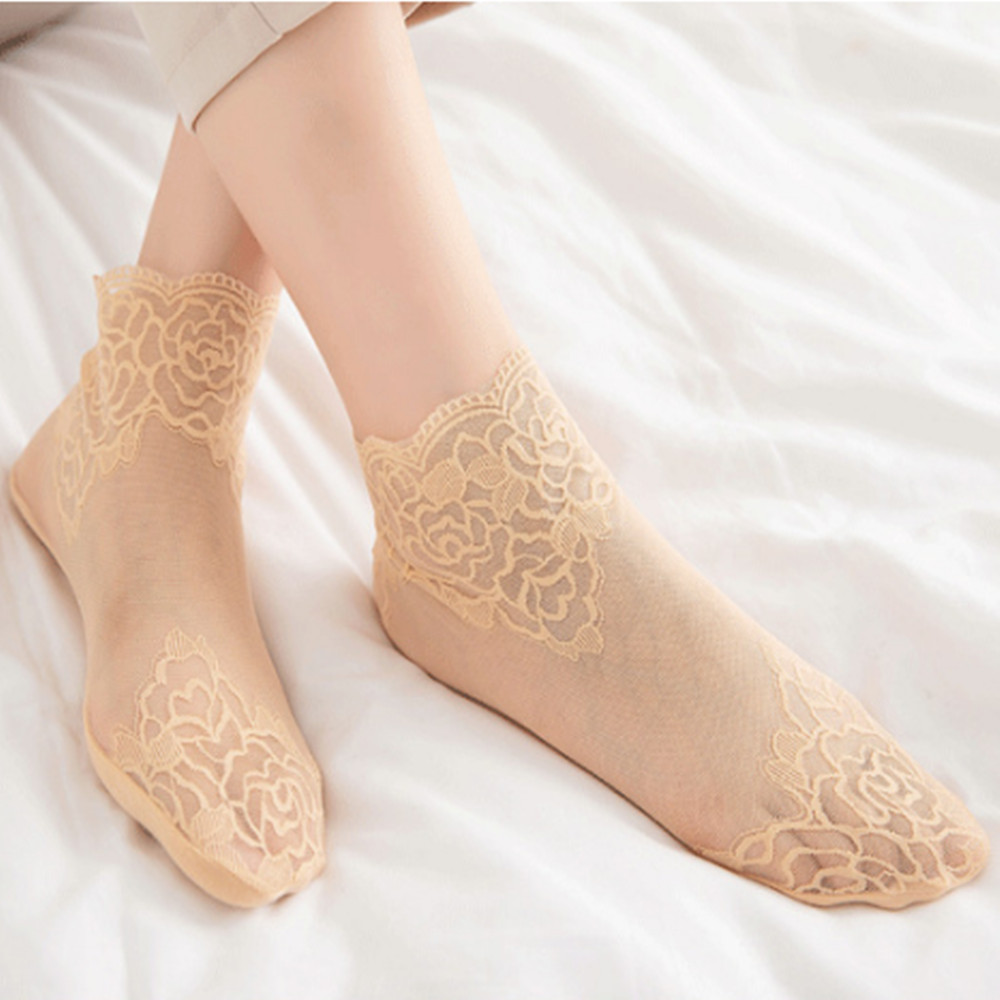 vrouw Kanten roze dunne sokken - Invisibility Sock Loafer recensie en prijs