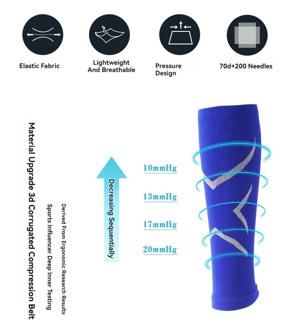 1 Paar Unisex Sport Been Cover - Compression Sleeve Calf recensie en prijs